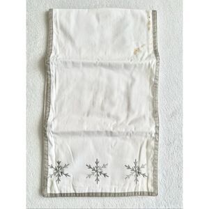 Target - white and gray snowflake table runner 46 inches long